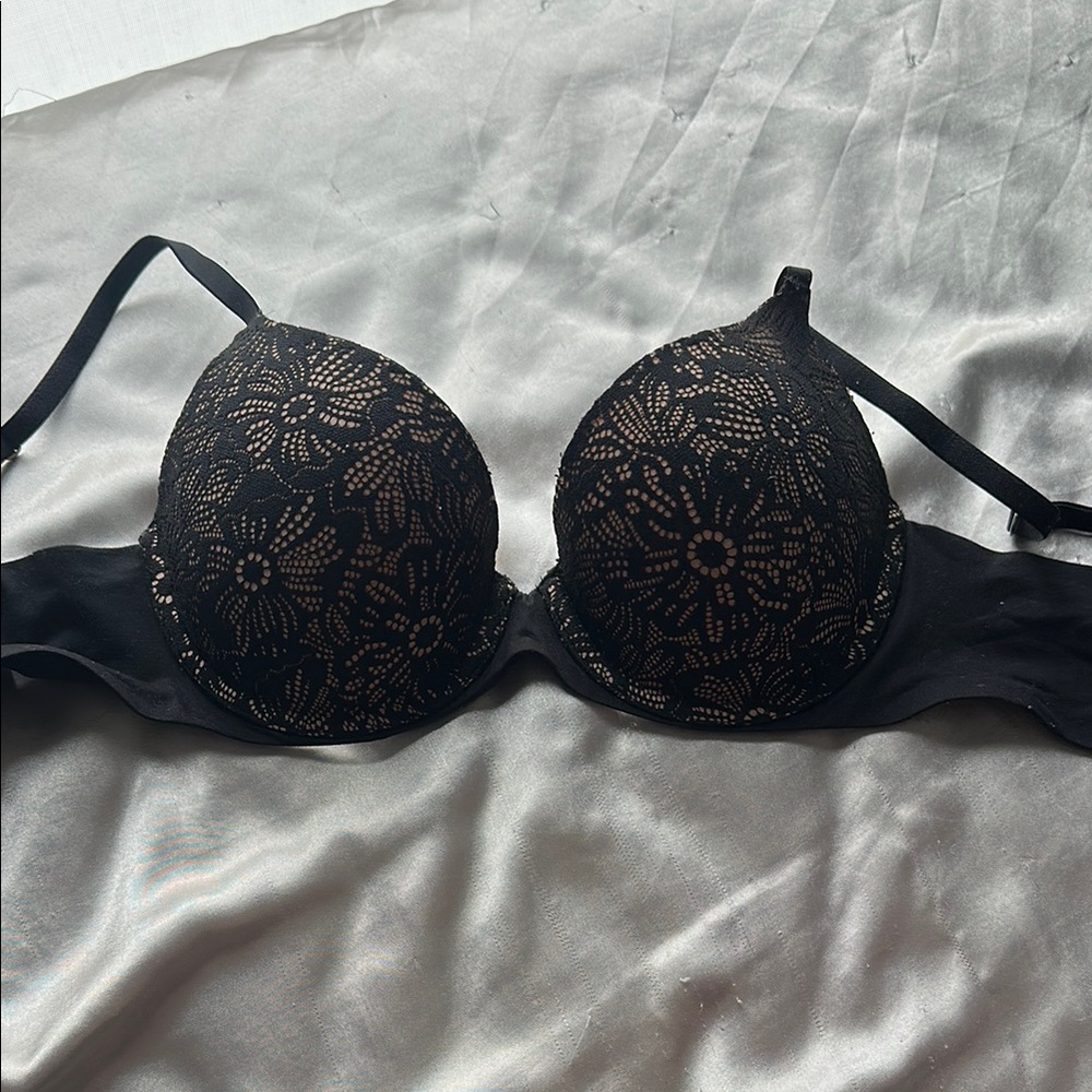 Aerie 34C Elegant Black Lace Bra